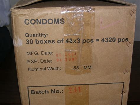 huge box of condoms